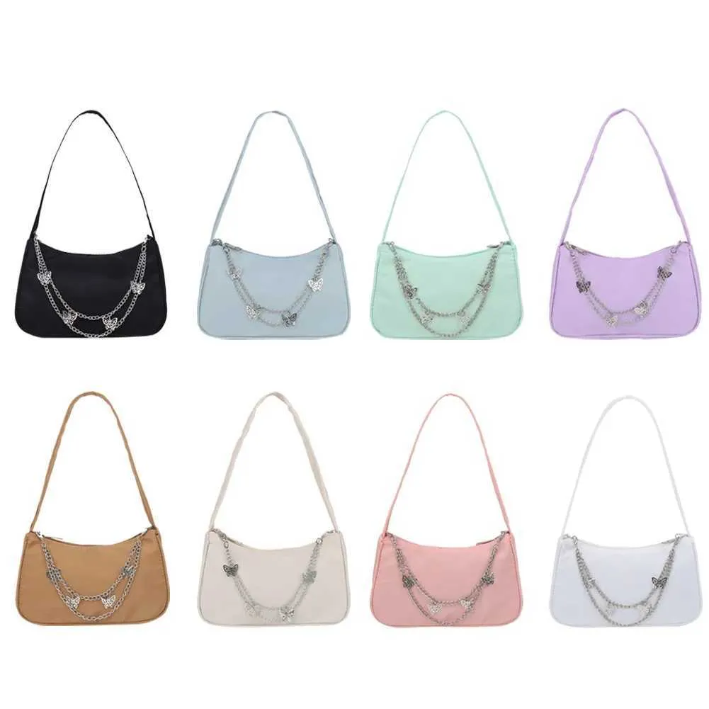 Solid color Shoe wallet chain Wen Underarm womens Fi top handle Cluhes black beige white bag Y241026_voghion.com