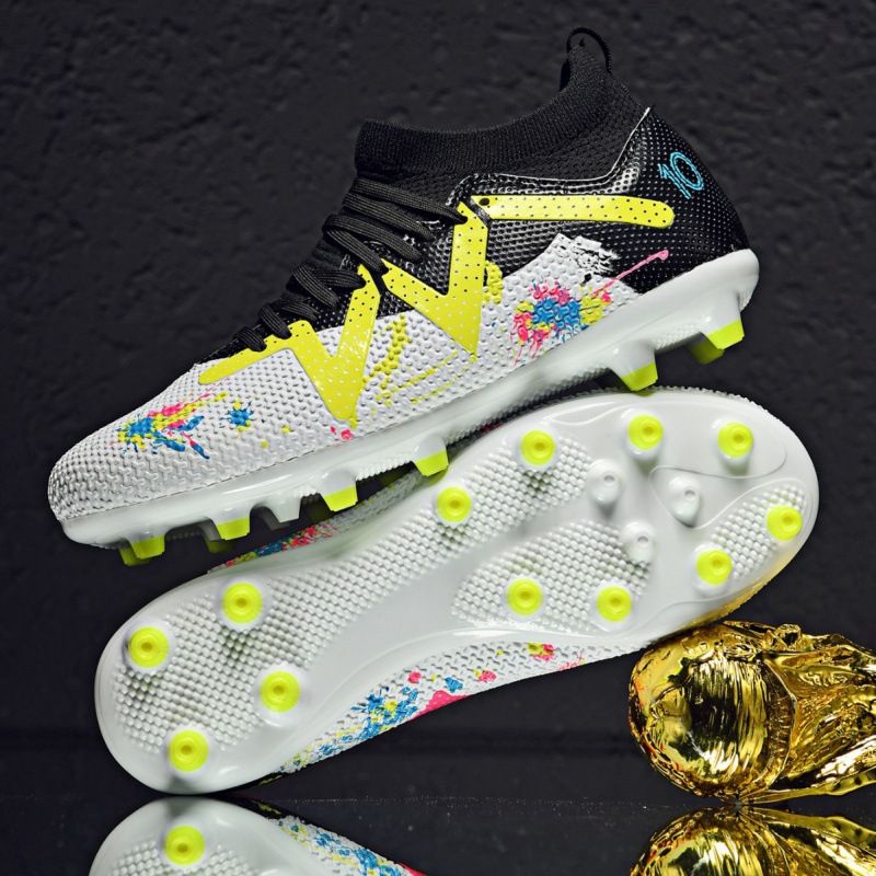 High-Top-Fußballschuhe für Männer und Erwachsene, lange gebrochene Spikes, rutschfest, verschleißfest,_voghion.com