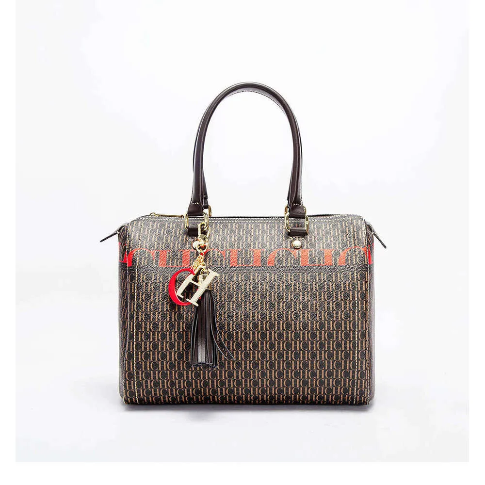 CHHC High Quality Ladies Jacquard Craftsmanship Metal Hanging Wer Pattern Large Capacity Handbag Designer New_voghion.com