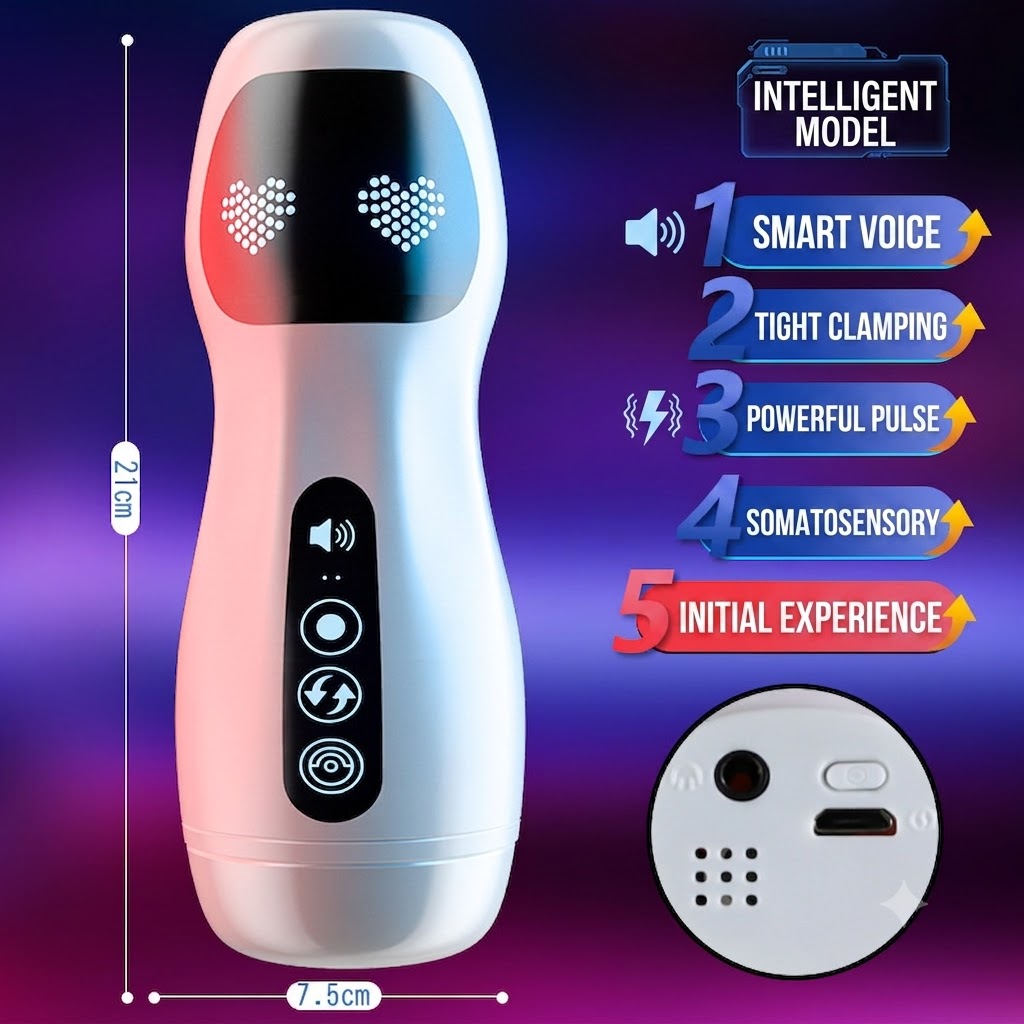 Jiuai Smart Male Wellness Device, Interactive Audio & Intelligent Stimulation Cup For Men_voghion.com