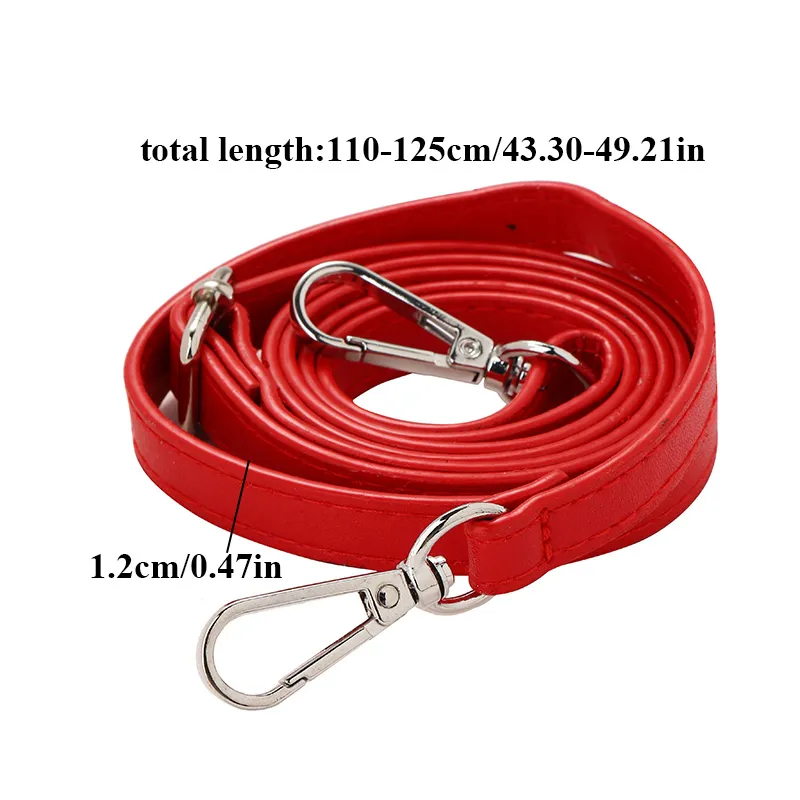 1,2 cm di larghezza, tracolla sottile, tracolla lunga di ricambio regolabile in pelle PU, accessori per borse_voghion.com