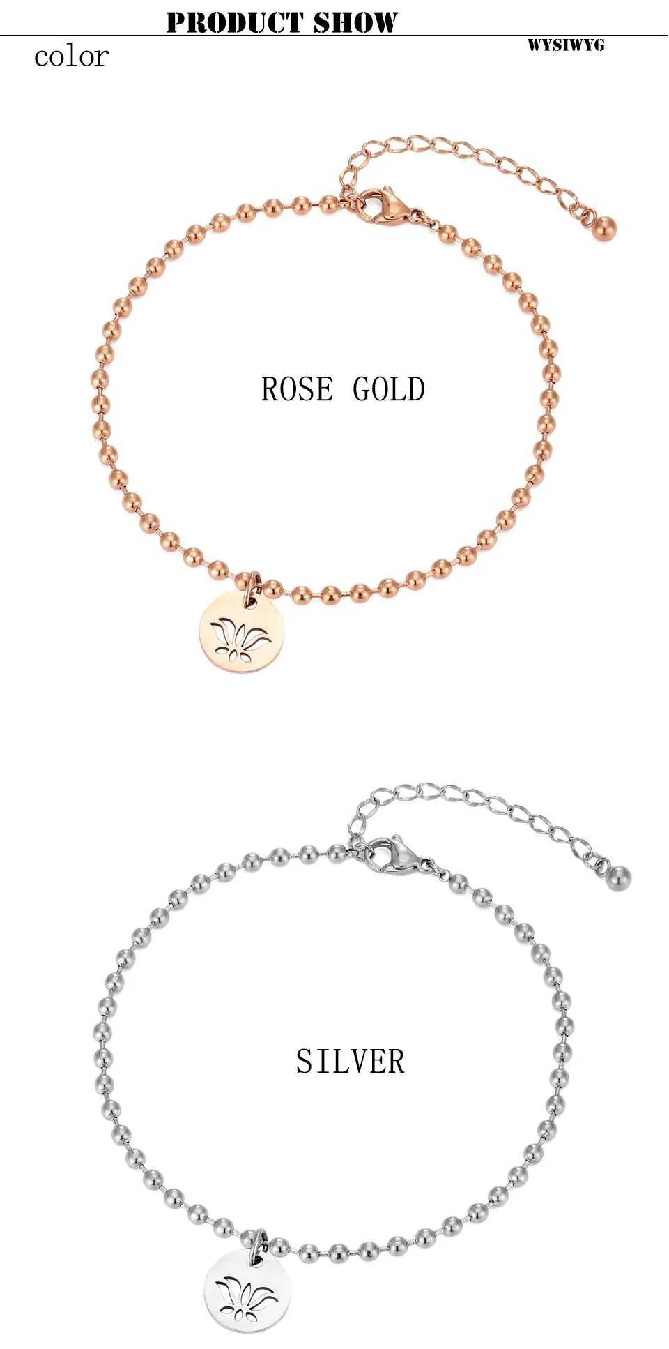 Bracelet de cheville vintage en perles pour yoga, plante, lotus, été, plage, chaîne originale, bijoux pour femmes, festival, L2403_voghion.com