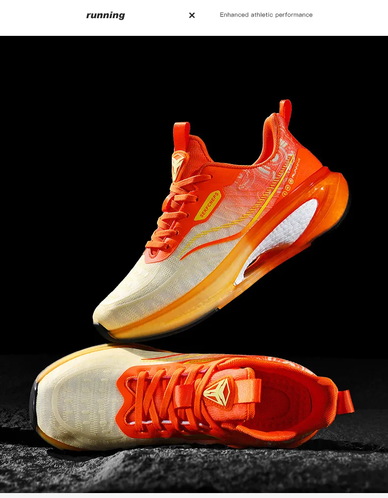 Chaussures de sport confortables et respirantes à semelles épaisses, légères, amortissantes et antidérapantes pour couple_voghion.com