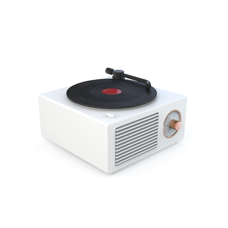 Turntable Speaker USB Bluetooth-compatible V5.0 Vinyl Record Player Stereo Vintage Portable Speaker_voghion.com
