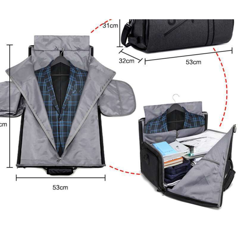 set Of Wet And Dry Separation, Business Travel, Large Capacity, Adjustable Trolley, A Multi-purpose_voghion.com