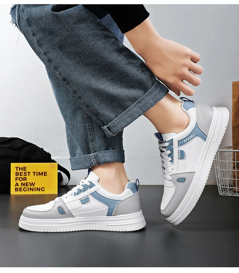 Men's Casual Walking Sneakers Breathable Lace-up Platform Shoes_voghion.com