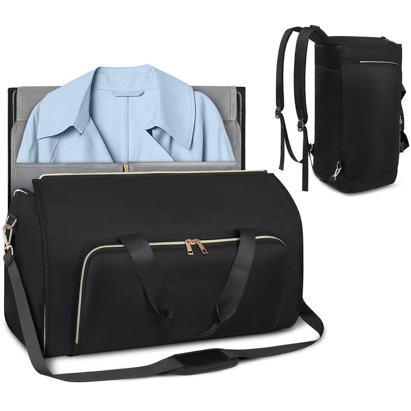 Reiseanzug, umwandelbare Kleidung, faltbare Aufbewahrung, hängende Kleidertasche, Umhängetasche und drehbarer Rucksack_voghion.com