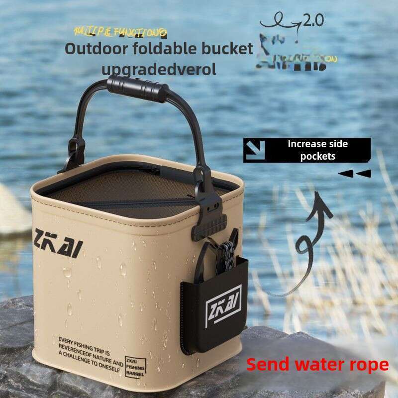 Portable Foldable Luya Wild Fishing Protective Small Handheld Bucket Equipment_voghion.com