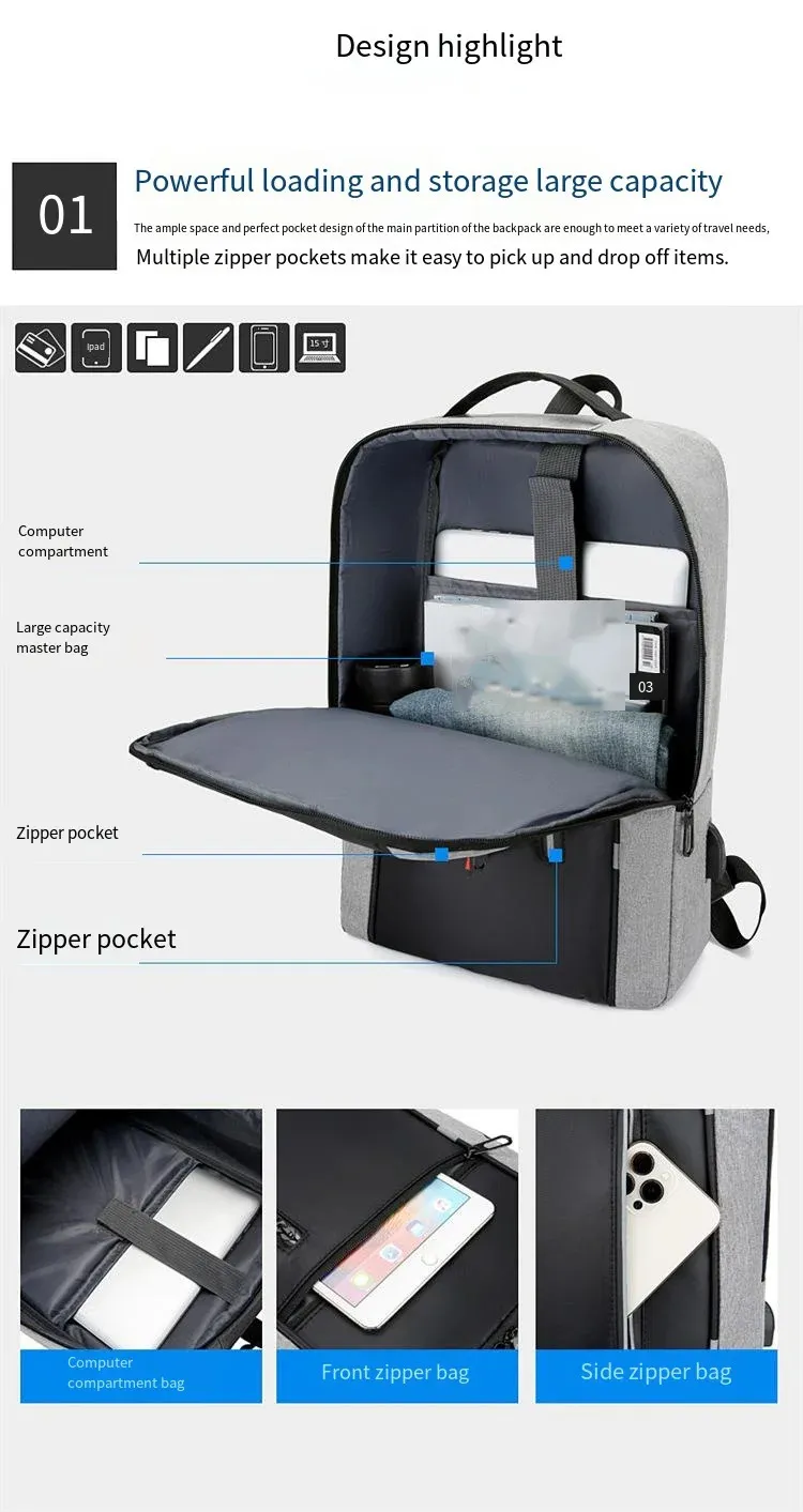 Uomo Borsa da bici sportiva con tracolla multifunzione, con serratura a password, impermeabile, porta di ricarica USB, antifurto, petto BA_voghion.com