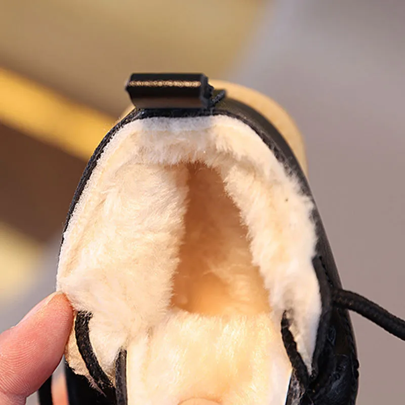 Batolata Děti Zima Kojenec Teplý Tlustý Chlapci Dívky Snow Cutefeet Little Baby Kožené Bavlněné kozačky Móda Měkké Velikosti 16 -_voghion.com