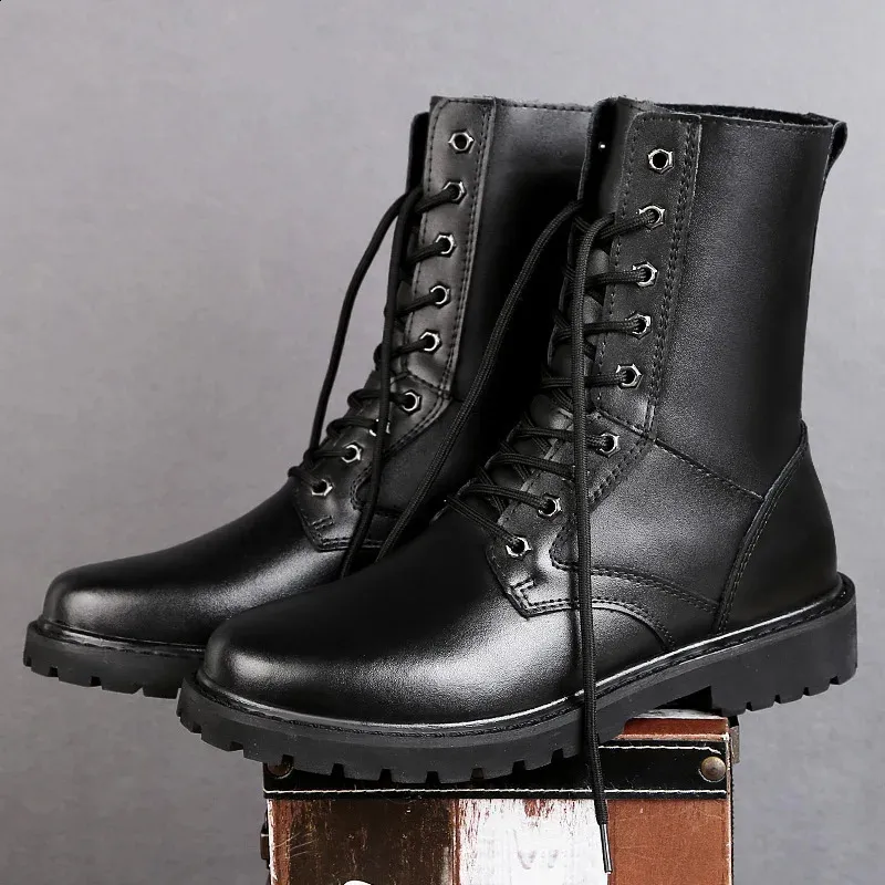 Herren Winter Stiefel Aus Leder Wasserdicht Warm Gefüttert_voghion.com