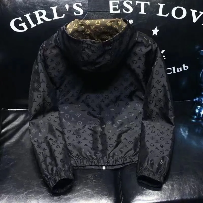 Designer L--V Herenjas Lente Herfstjas Mode Capuchon Jassen Sport Windjack Casual Rits Jassen Man Buitenkleding_voghion.com