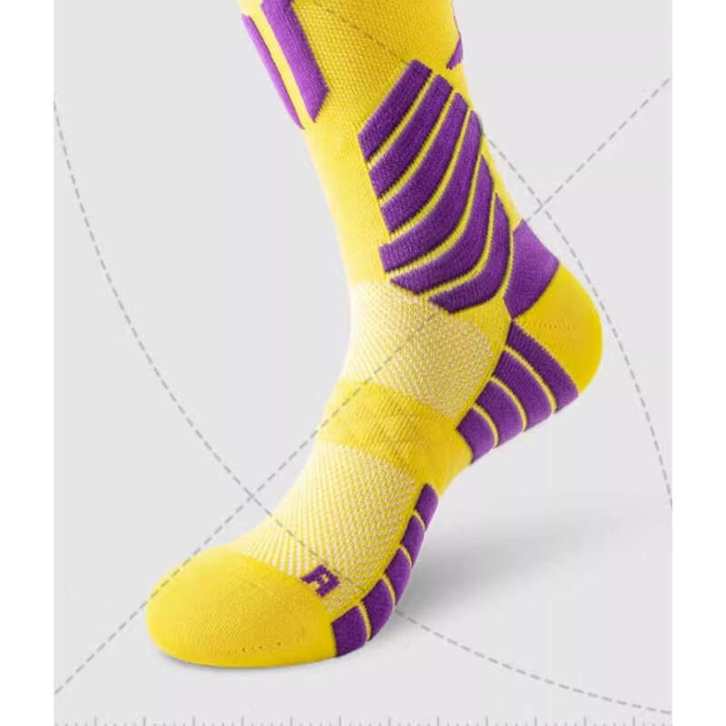 Elite Basketball Mid Anti Slip Towel Bottom Practical Professional Sports Running Men's Badminton Long Tube Socks_voghion.com