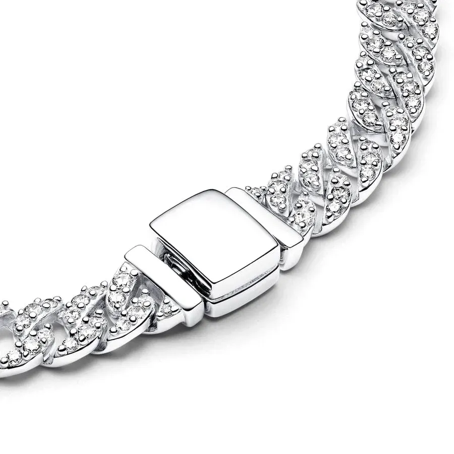 Bracelet chaîne intemporel plaqué argent pour femme, bijou à breloque, cadeau raffiné_voghion.com