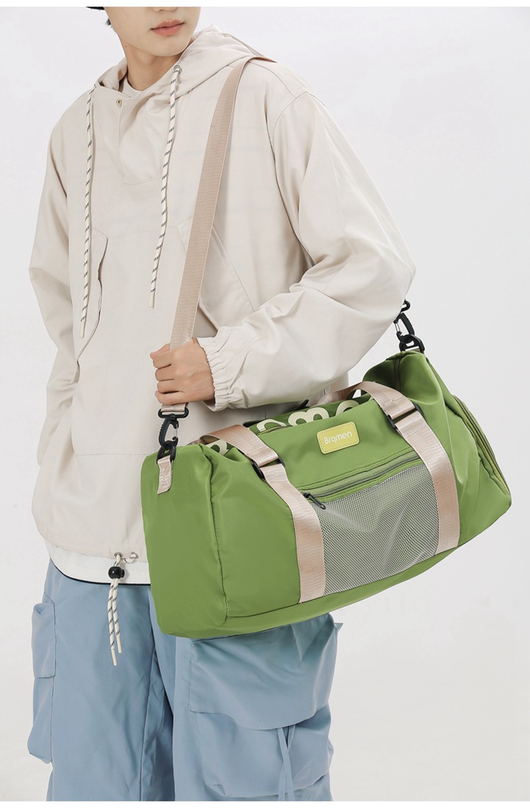 Men's and women's wet dry separation fitness bag, outdoor travel with shoe compartment luggage bag, can be used as a lever handbag_voghion.com