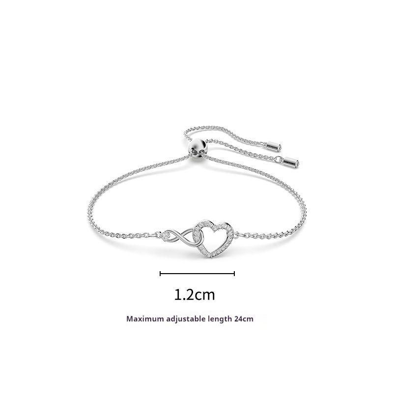 Infinity Women's Adjustable Bracelet With Unique Design For Couples Light_voghion.com