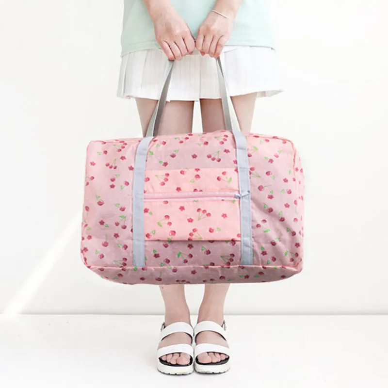 2023 neue Nylon Faltbare Unisex Große Kapazität Tasche Lage Frauen Wasserdichte Handtaschen Männer Reisetaschen_voghion.com