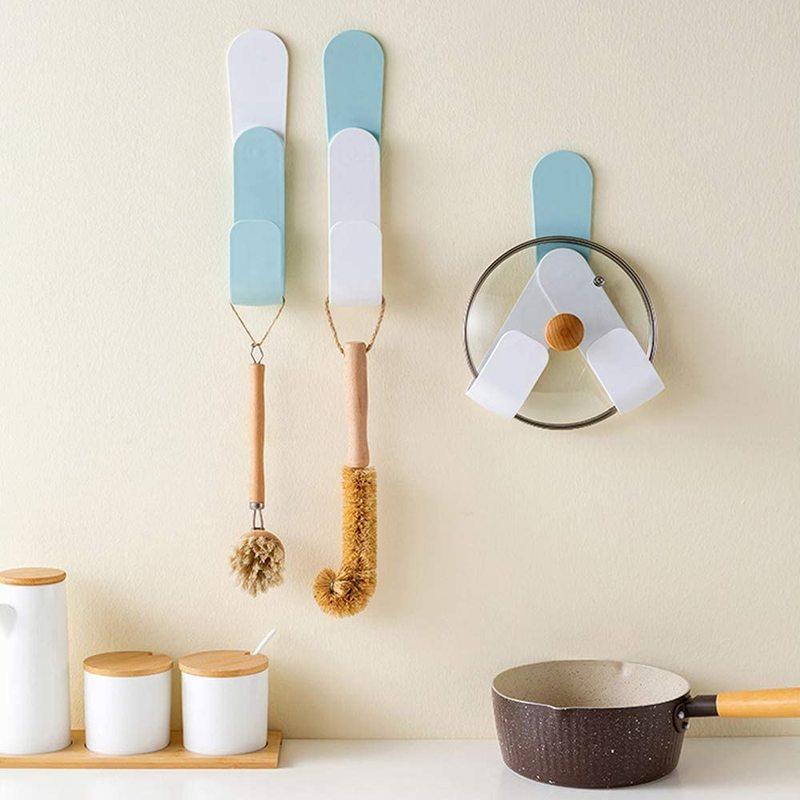 New Adjustable Pot Lid Holder Cabinet Door Pan Lid Organizer Cutting Boards Pots Hanging Holders pan pot cover rack for kitchen_voghion.com
