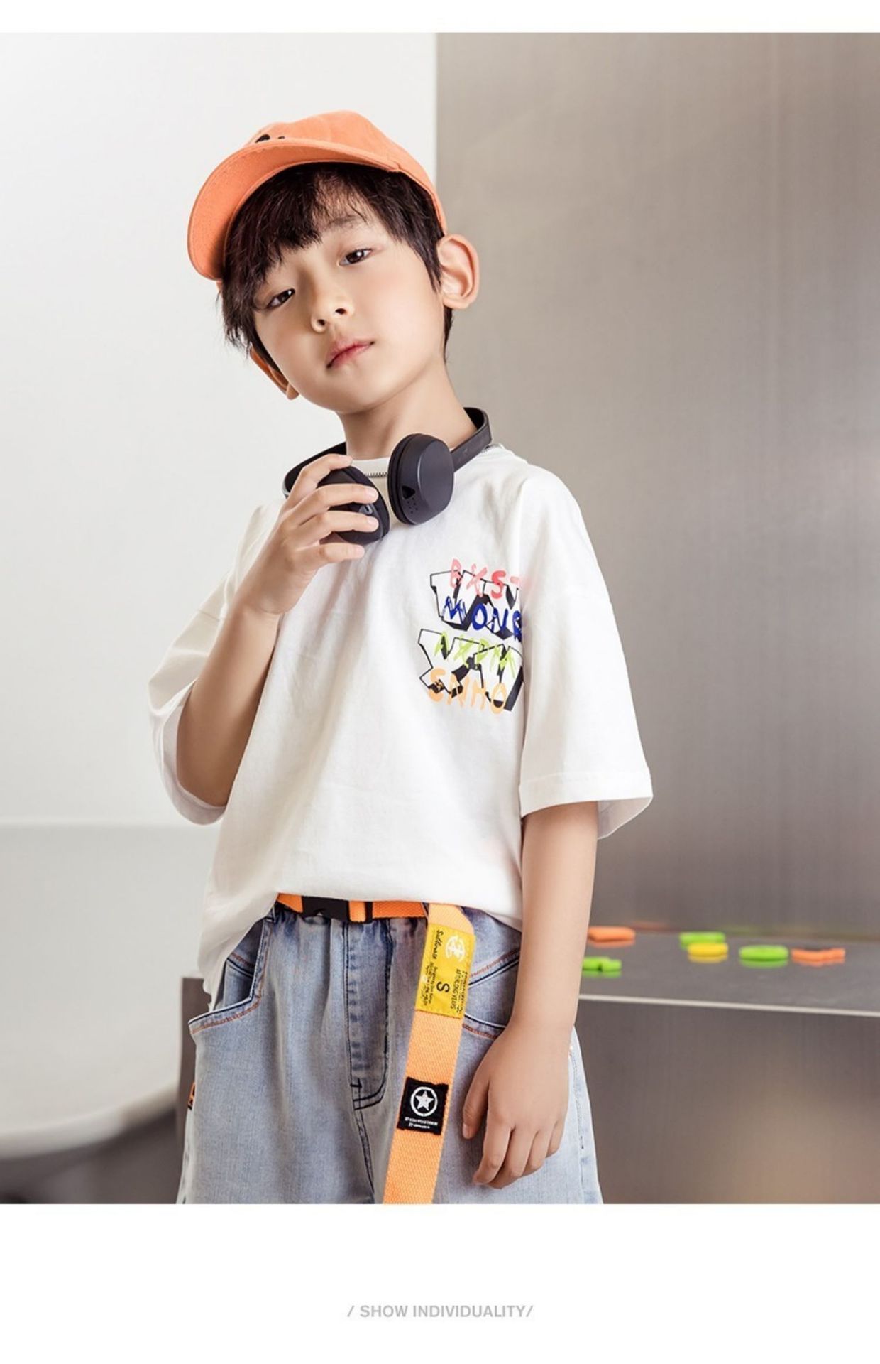 Camiseta de verano para madres e hijos, ropa infantil, camiseta de manga corta, CuHK, camiseta holgada con estampado de dibujos animados para niños, camiseta de manga corta para niños_voghion.com
