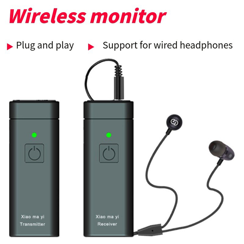 UHF trådløst in-ear monitorsystem professionelt digitalt lydtrin broadcast lydkort udendørs sender/modtager_voghion.com