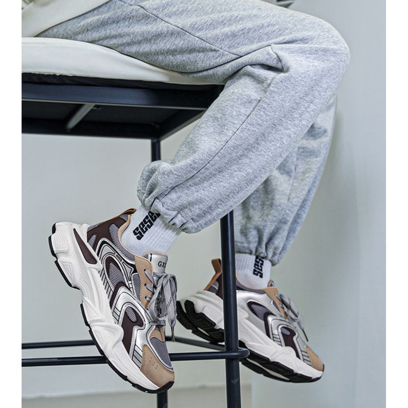 2024 Herbst neue Herren erhöhen Papa Trend leichte dicke Sohle bequeme Sportschuhe_voghion.com