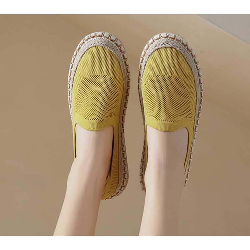 Fisherman Women 2024 summer new mesh surface breathable casual single soft sole non-slip slip-on cloth shoes_voghion.com
