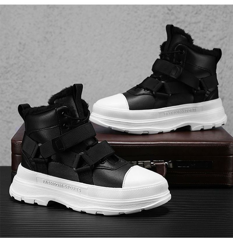 【 Niedriger Preis im Internet 】 Schuhe Herren Winter Neue Outdoor-Sport Tragen beständig Hoher Schnitt Schnee mit Samt_voghion.com