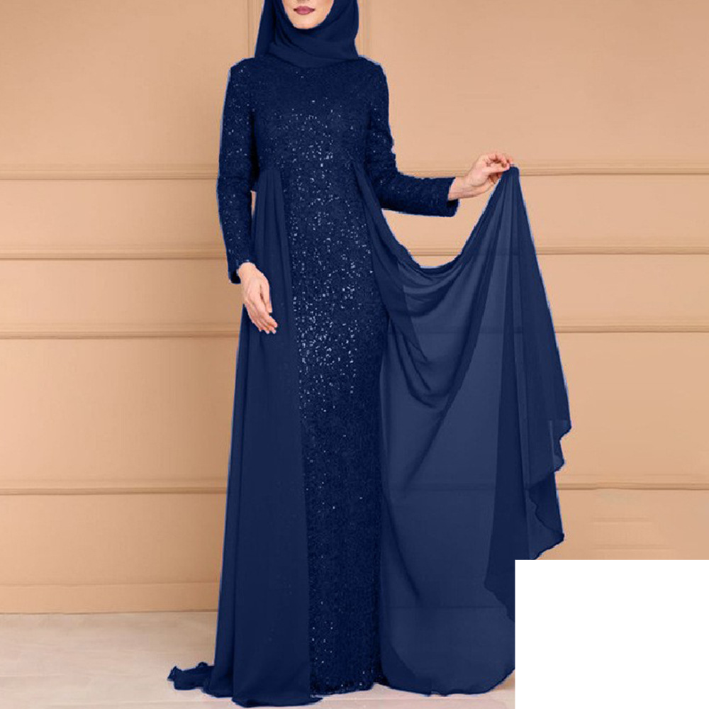 Women's sequined skirt female temperament lady sweet slim long-sleeved dress