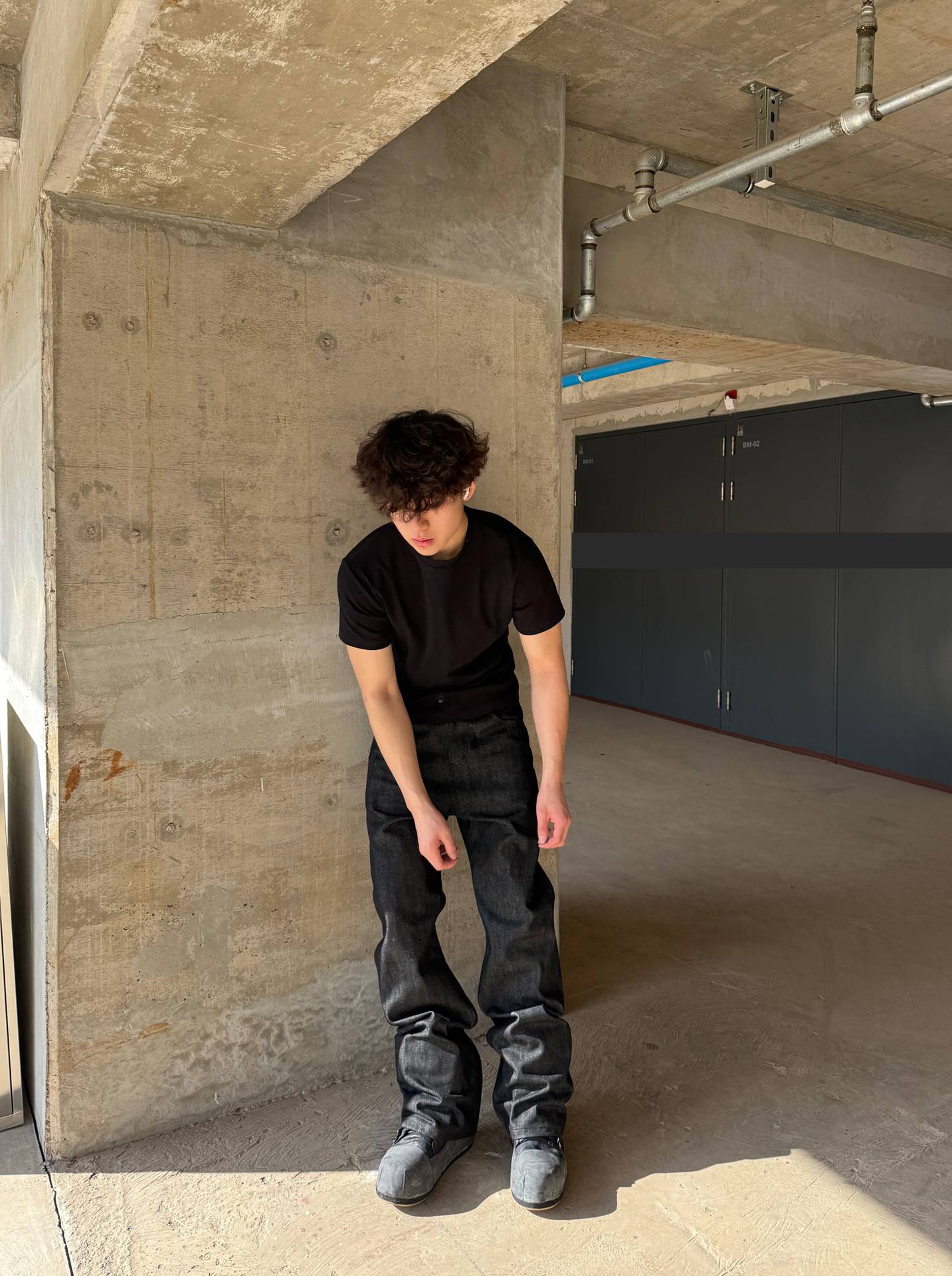 Men's Clothing Vintage Black Washed Heavyweight 646 Selvedge Denim 13oz Slightly Flared Versatile Jeans_mkmklike.com