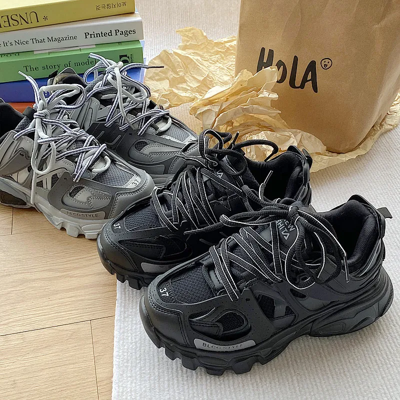 B alenciaga Designersko til mænd og kvinder Sneakers Mode Herre Chunky Sneakers Mandlig Kvinde Far Trendy Piger Drenge Casual Sportssko_voghion.com