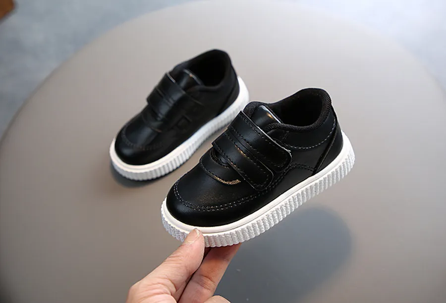 Baskets enfant pour garçons et filles chaussures cuir pour école_voghion.com