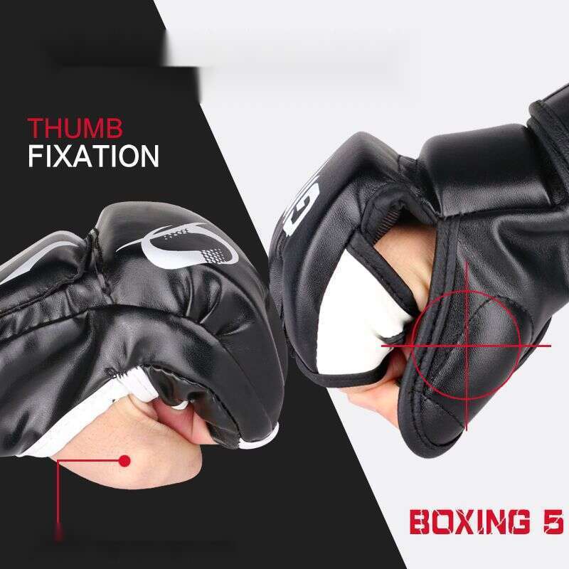【 7893 People's Collection 】 Boxing Sanda, Professional UFC, Half Finger Gloves, MMA, Muay Thai, Free Combat, Men's And_voghion.com