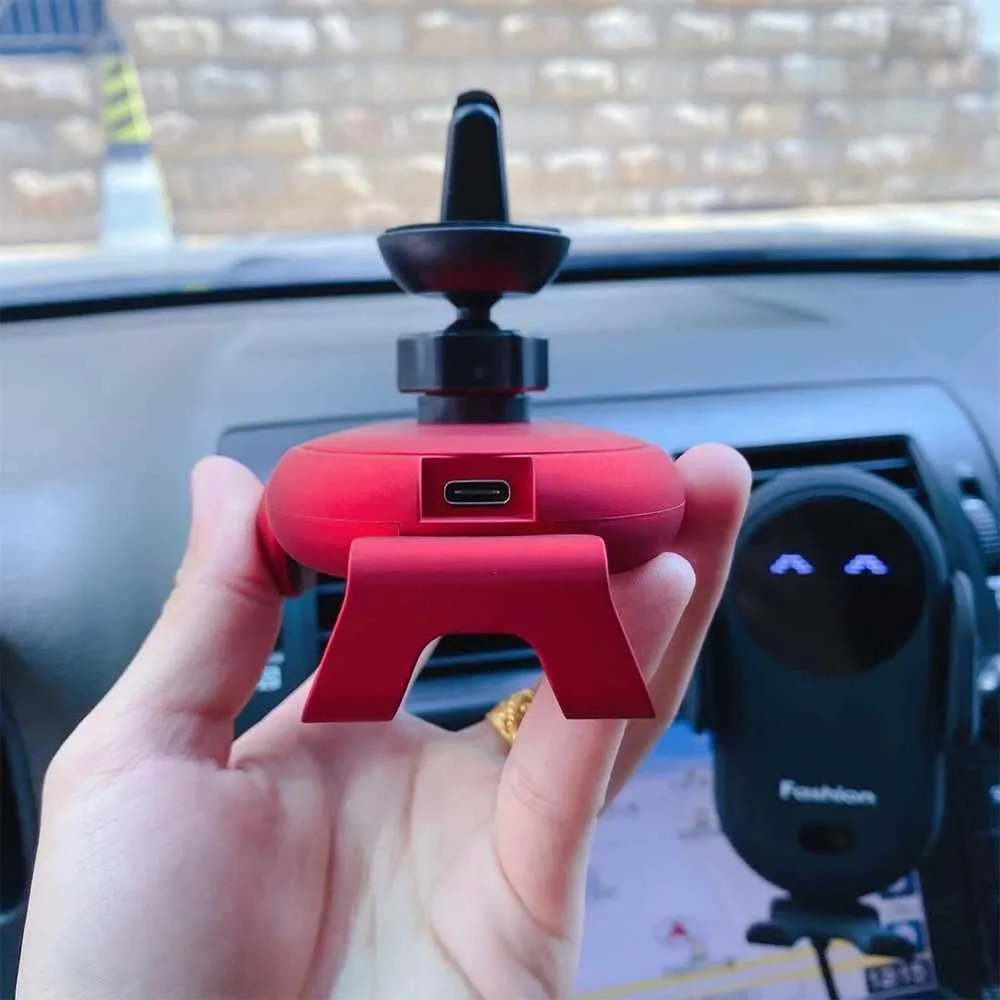 S11 10W Qi Wireless Charging Stand Charger Auto Infrared Sensor LED Mobile Phone Holder In Car Mount Air Vent_voghion.com