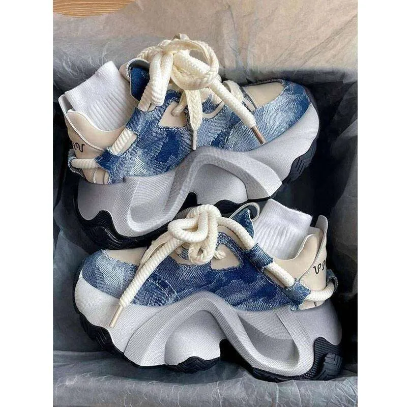 Women's Casual Shoes Thick Sole Heighten Breathable Fashion Free Shipping Size_voghion.com
