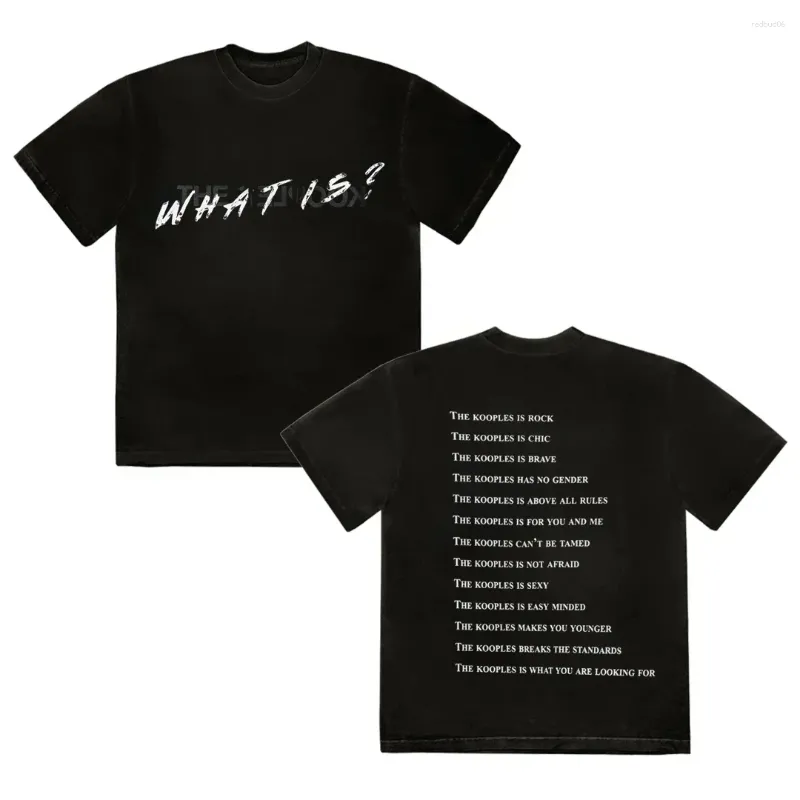 Men's T Shirts 2025 Graphic Printing Kooples Women T-shirt Year Gift Top Clothing Brands Print Shirt Tops Tees_voghion.com