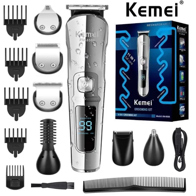 Professional Hair Trimmer For Men Waterproof Beard Grooming Kit_voghion.com