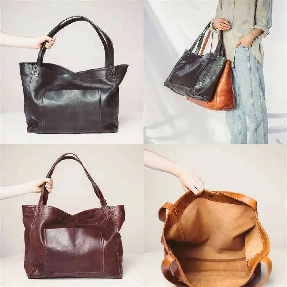 Dames super draagbare reis schoudertas met handvat aan de bovenkant zachte leren handtas Y241123_voghion.com