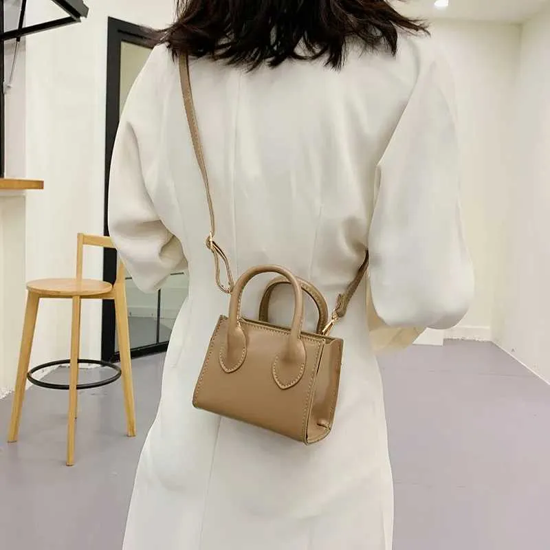Retro Mini Square Handbag For Women Pu Leather Shoulder Messenger_voghion.com