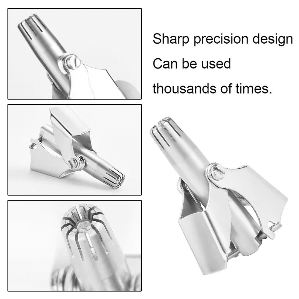 Tagliacapelli per uomo in acciaio inox, tagliacapelli manuale per naso, rasoio Vibrissa, lavabile, portatile, tagliacapelli per naso e orecchie_voghion.com