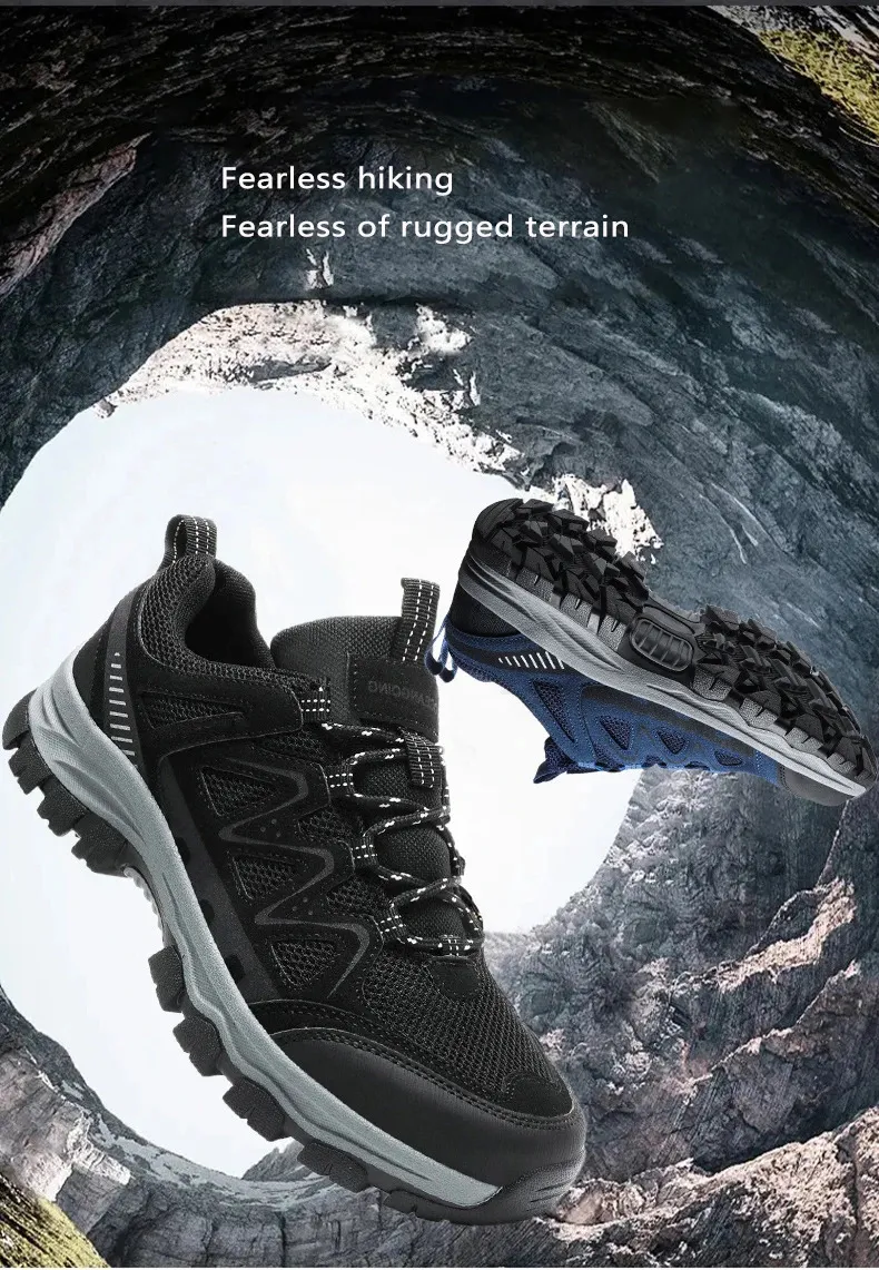 Comfortable Lightweight Hiking Shoes For Men Mountaineering Gear_voghion.com