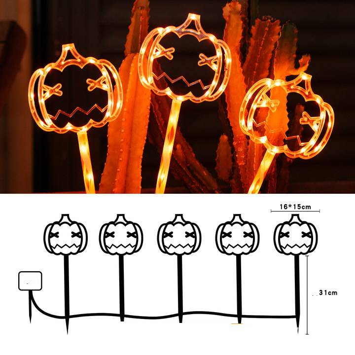 Halloween Decoration Solar Outdoor Garden Decoration Balcony Atmosphere Light Decoration Led Suction Cup Light_voghion.com