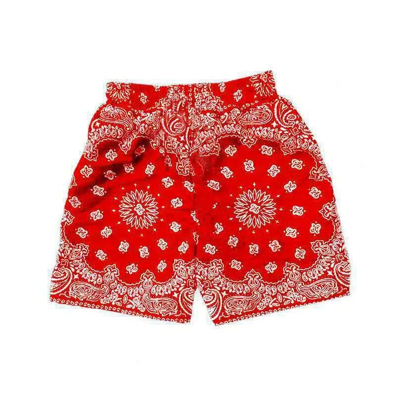 2024 summer foreign trade cross-border cashew flower retro hip-hop trend floral straight loose beach three-quarter_voghion.com