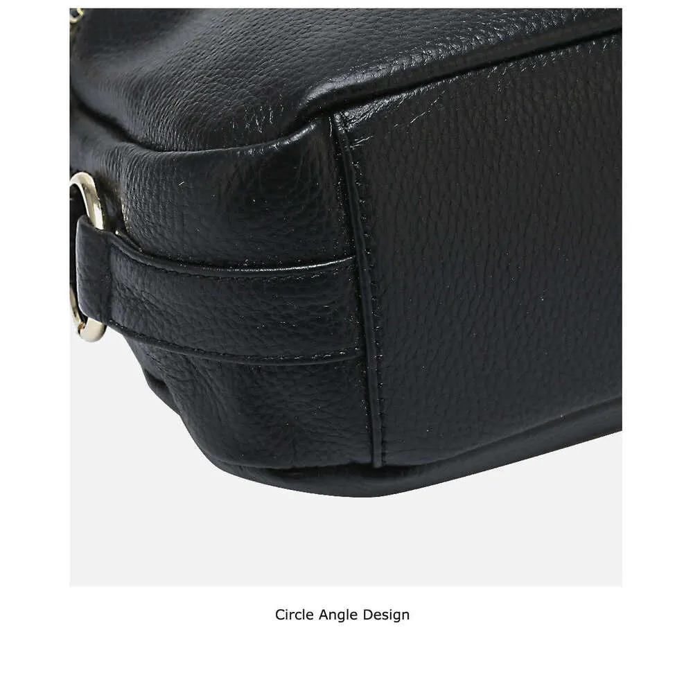 Zency 100% ægte læder moderigtig dameskuldertaske med kvast høj kvalitet hobos elegante dame crossbody-tasker sort_voghion.com