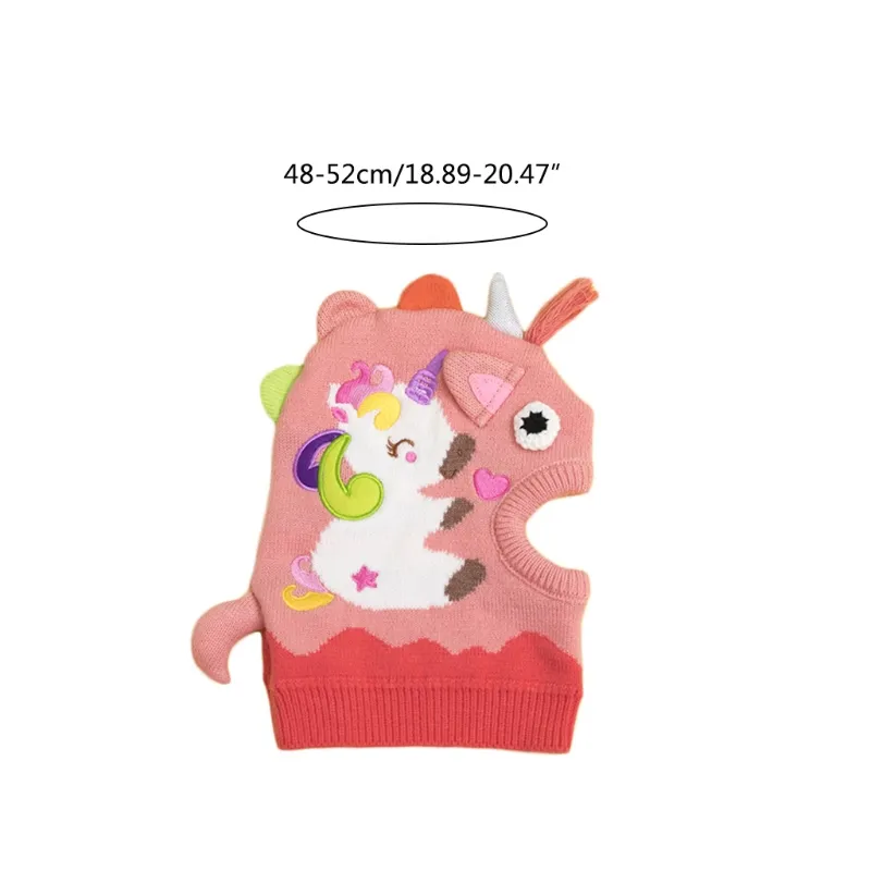 Berretti N7YD Per Pony/Dinosauro Sciarpa Invernale Lavorata A Maglia Completo Copricapo Passamontagna Antivento Attività All'aria Aperta Sport Baby Gi_voghion.com