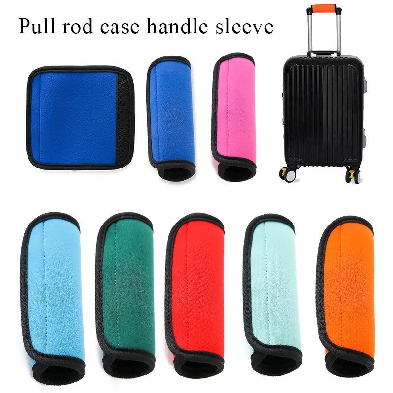1Pc Comfort Neoprene Handle Wrap Soft Identifier Stroller Grip Protective Cover For Travel Bag Lage Suitcase_voghion.com