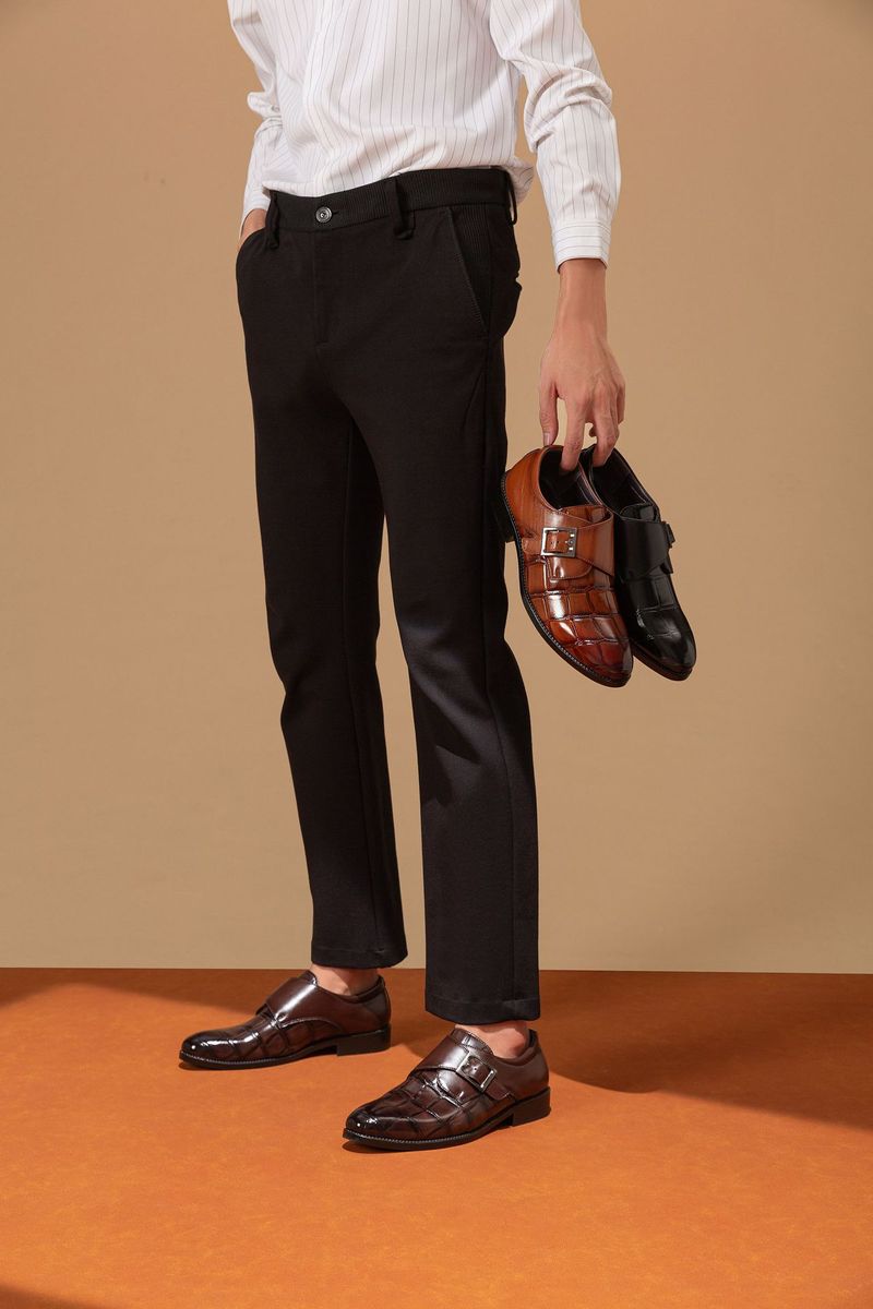 Heren Business Casual Dress Oxfords Formele Veterschoenen voor Kantoor, Feesten en Dagelijks Gebruik_voghion.com
