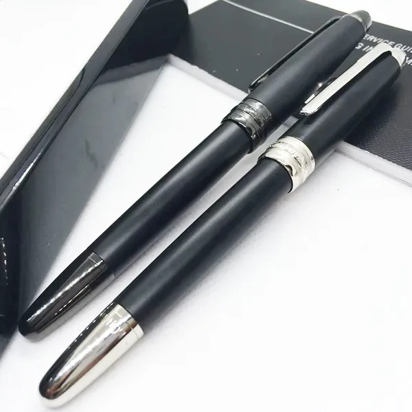 wholesale Großhandel Senden Sie 1 Gratis-Geschenk Ledertasche Mattschwarz Rollerball Kugelschreiber Schule Bürobedarf Mit Seriennummer_voghion.com