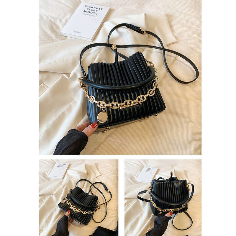 Borsa da donna Couture 2025, nuova borsa a secchiello portatile alla moda, design di nicchia, tracolla_voghion.com