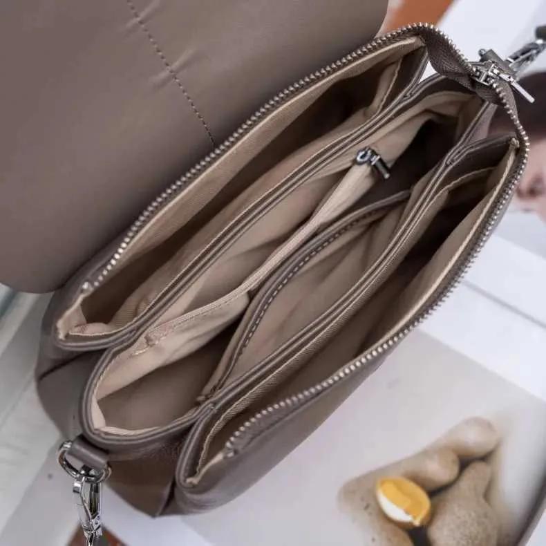 Women's Leather Crossbody Bag, Elegant Versatile Shoulder Bag_voghion.com