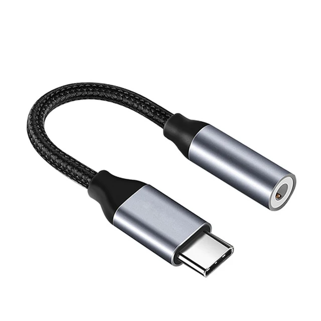 Adaptor USB tip C la 3,5 mm Aux, tip C, 3,5 Jack, cablu audio pentru telefon, convertor pentru iPhone 15, Smung Glxy S24 S23_voghion.com